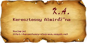 Keresztessy Almiréna névjegykártya